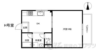 コーポマヤの物件間取画像